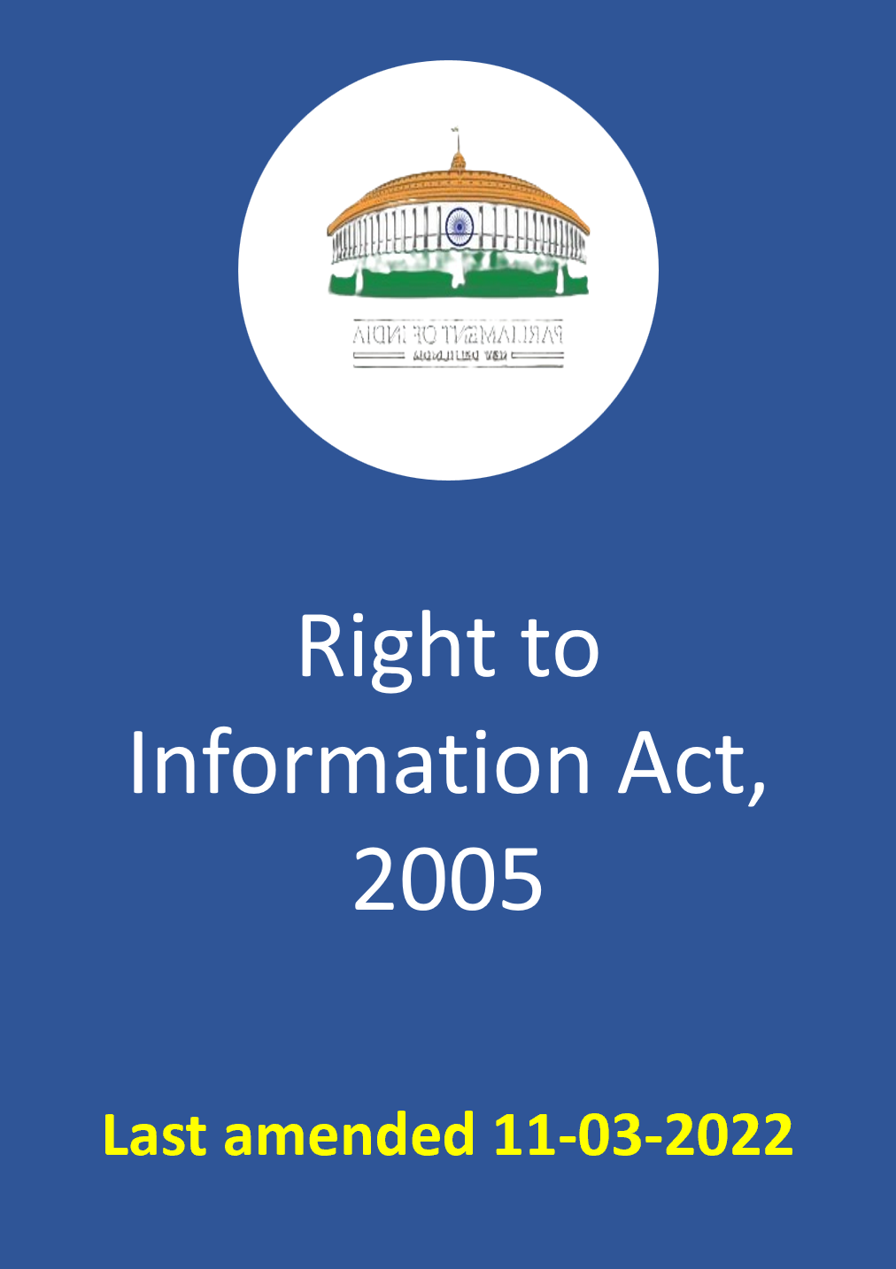 Right to Information Act, 2005